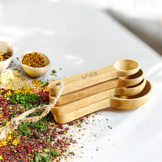 Bamboo Teaspoon Measuring Set