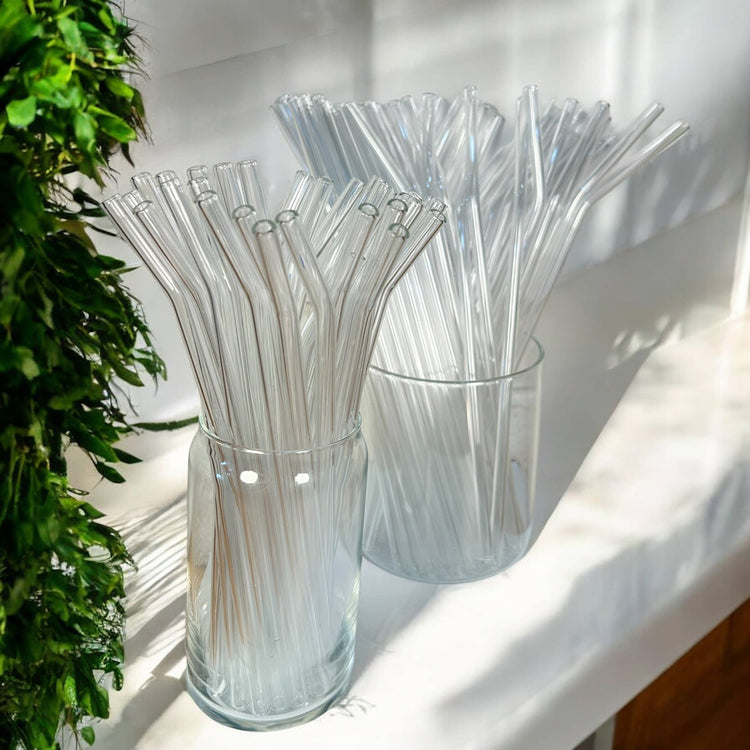 Glass Bent Straw | 9 inch