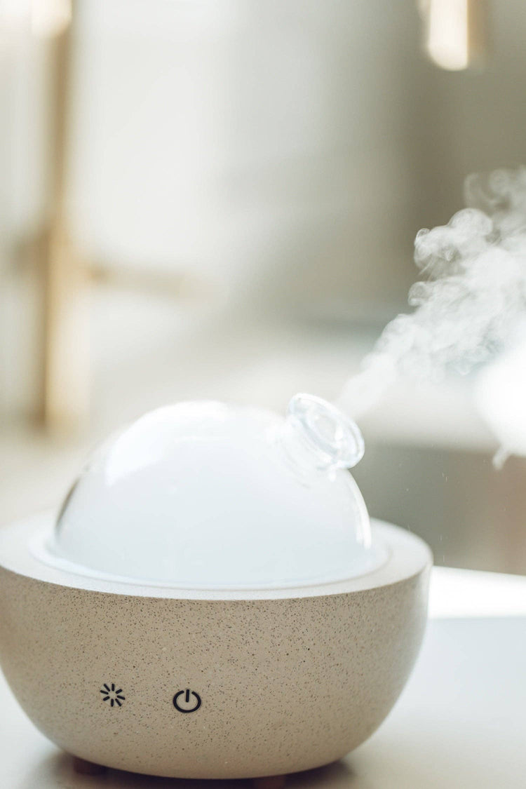 Concrete Glass Dome Essential Oil Diffuser