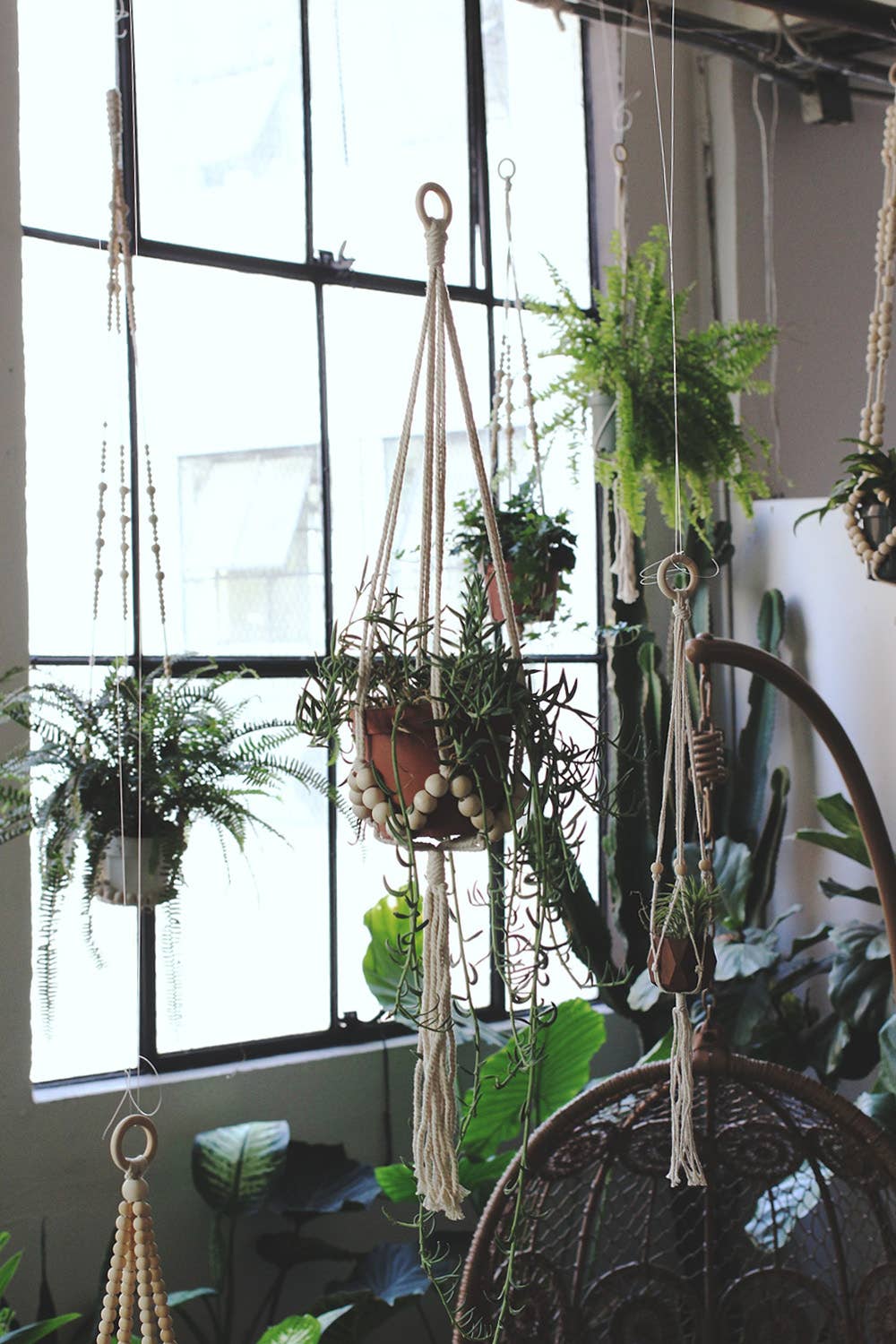big plant hanger 36" Beaded Plant Hanger