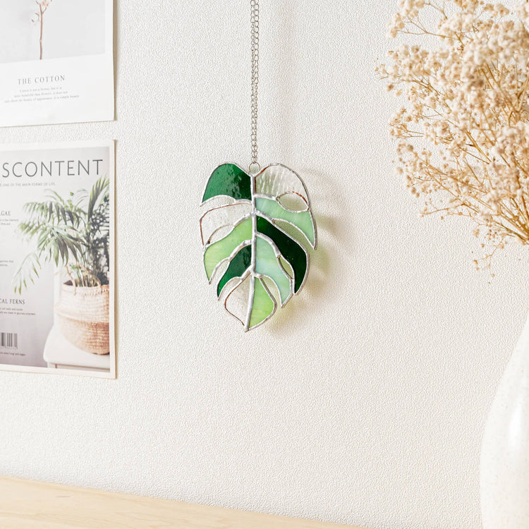 Monstera Stained Glass F03