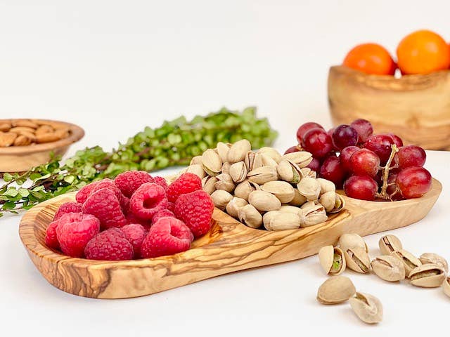 Olive Wood Snack Tray