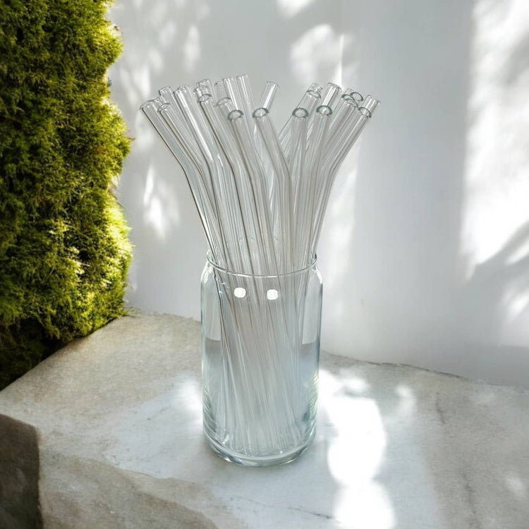 Glass Bent Straw | 9 inch
