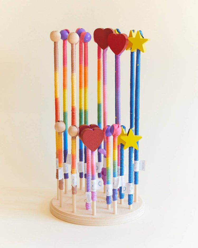 Silk & Wood Streamer | Wand for Pretend Play