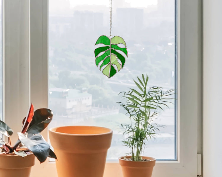Monstera Stained Glass F03