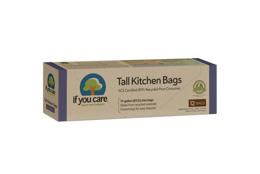 13 Gallon Certified 89% Recycled Post Consumer- Tall Kitchen
