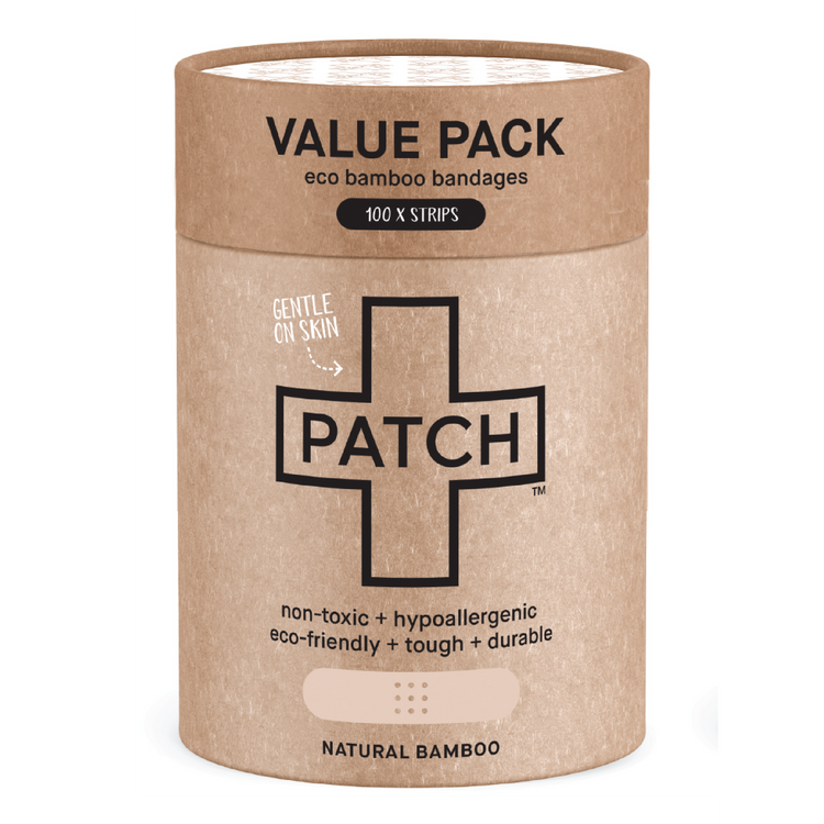 PATCH VALUE PACK - 100 Natural Bamboo Bandages