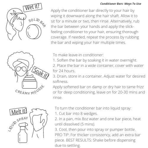 Solid Conditioner Bar | Clean Ingredients | 50 Washes!