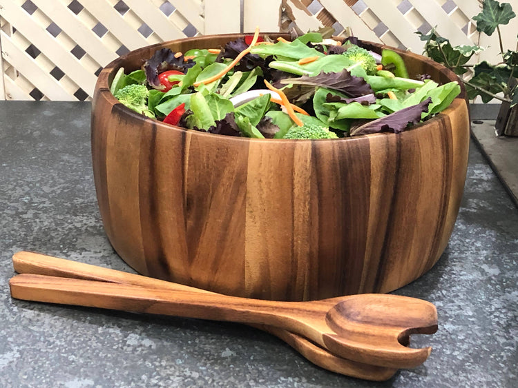 Extra Large Salad Bowl with Servers