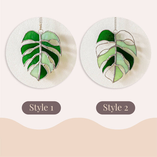 Monstera Stained Glass F03