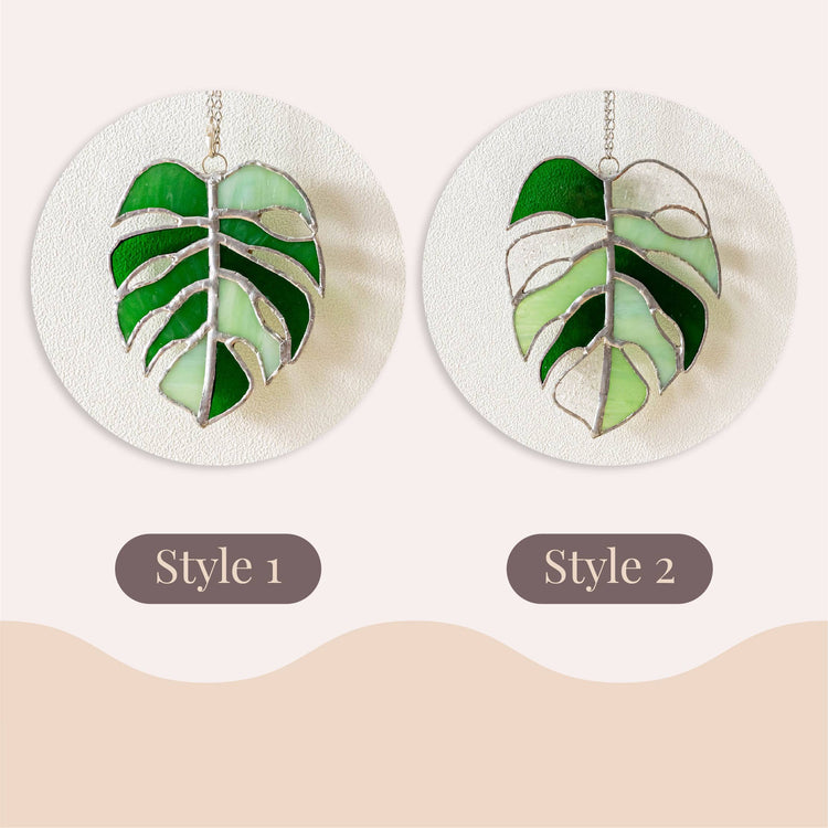 Monstera Stained Glass F03