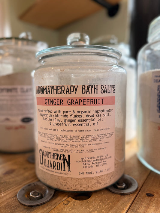 Refillery Aromatherapy Bath Salts- Ginger Grapefruit