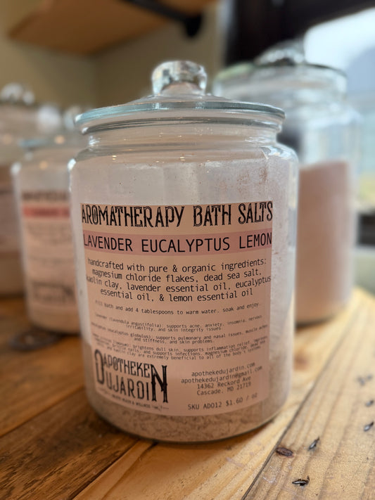 Refillery Aromatherapy Bath Salts- Lavender Eucalyptus Lemon