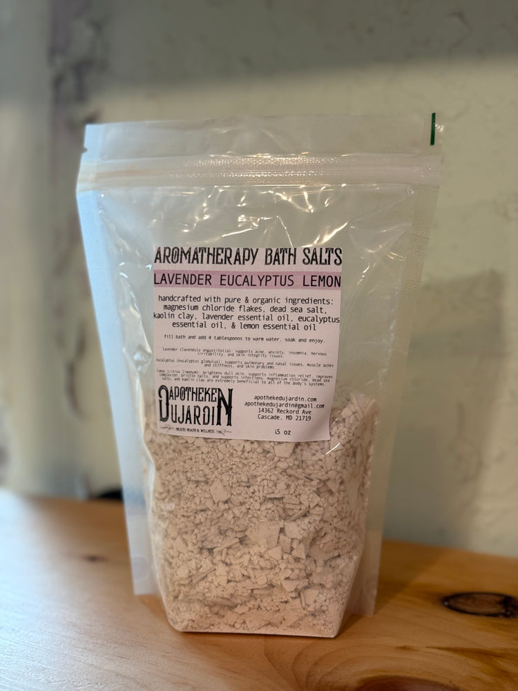 Aromatherapy Bath Salts- Lavender, Eucalyptus, & Lemon