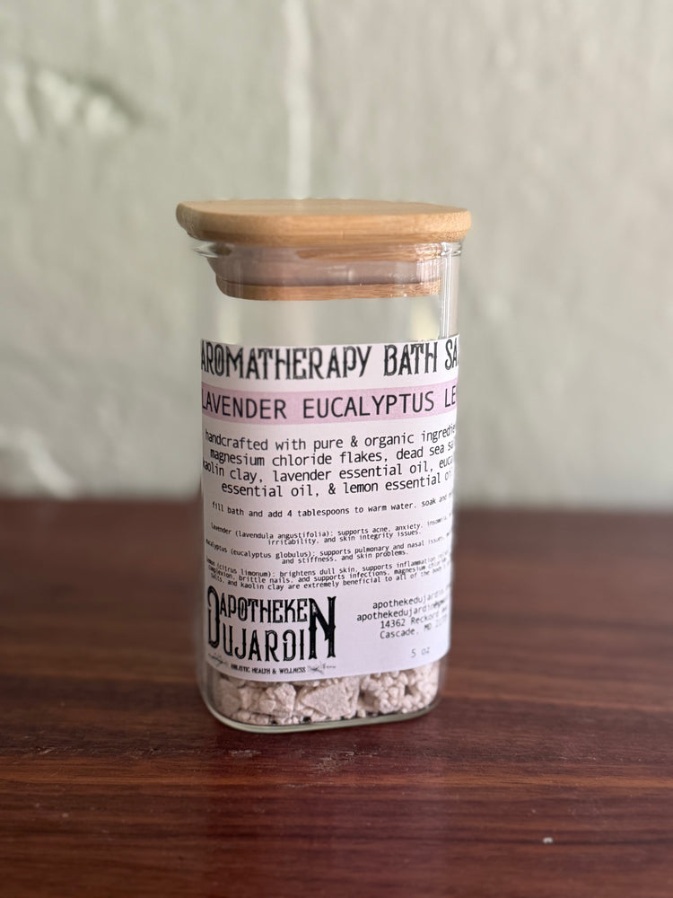 Aromatherapy Bath Salts- Lavender, Eucalyptus, & Lemon