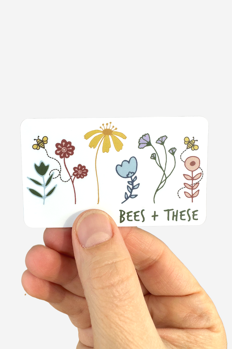 Bees + These Sticker | Christmas Gift