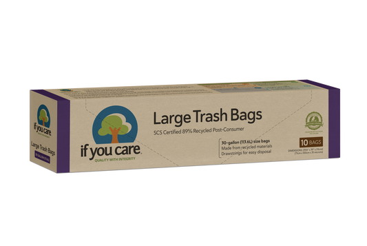 Trash Bags- 30 Gallon Certified 89% Recycled Post Consumer Large