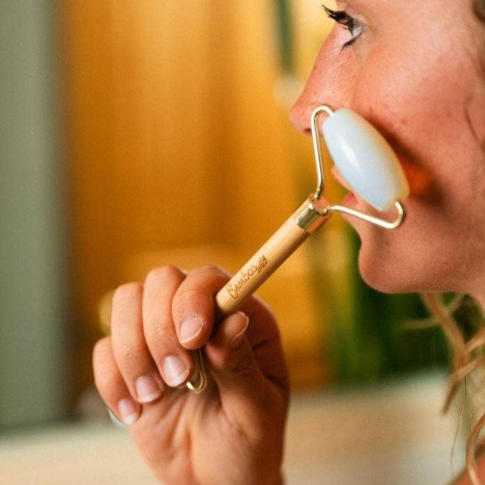 Bamboo Facial Massage Roller | Self Care | Lymphatic Drainage | Circulation