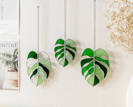 Monstera Stained Glass F03