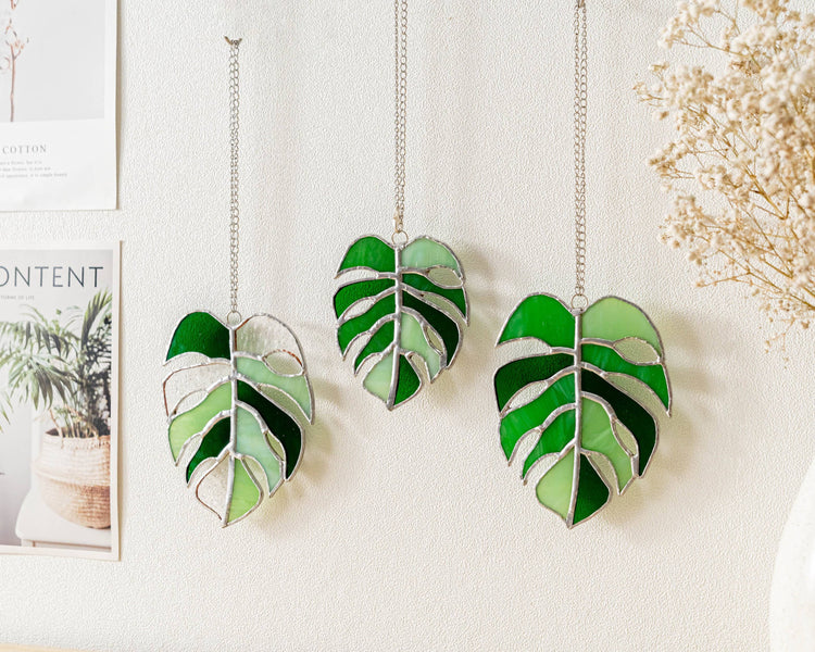 Monstera Stained Glass F03