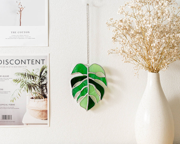 Monstera Stained Glass F03