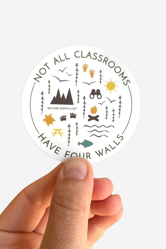 Not All Classrooms Have Four Walls Sticker Christmas Gift
