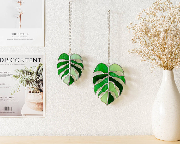 Monstera Stained Glass F03