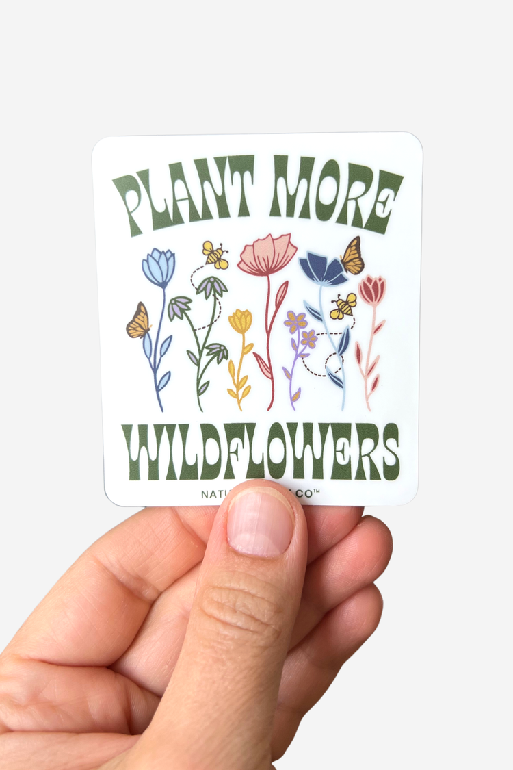 Plant More Wildflowers Sticker | Christmas Gift