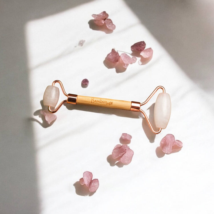 Bamboo Facial Massage Roller | Self Care | Lymphatic Drainage | Circulation