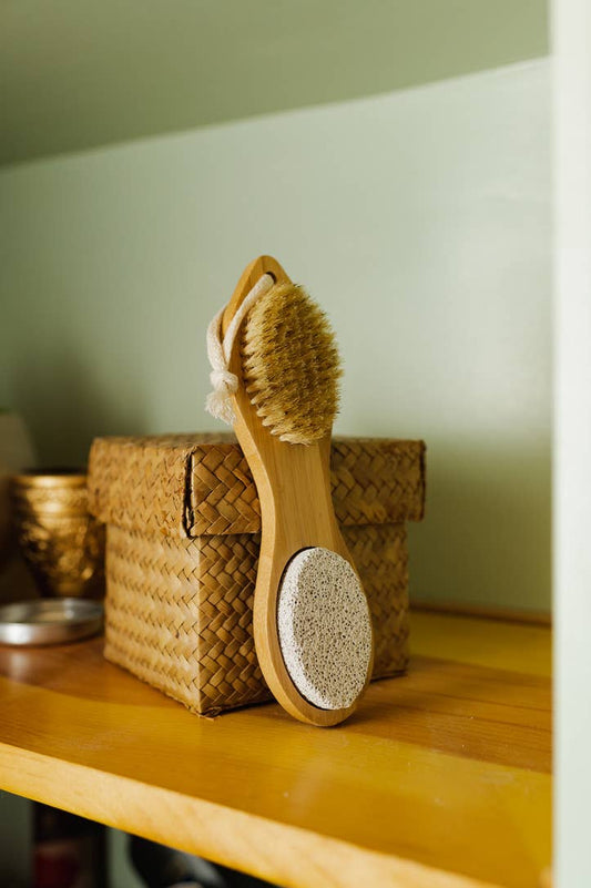 Bamboo Exfoliating Foot Pedicure Tool | Stocking Stuffer