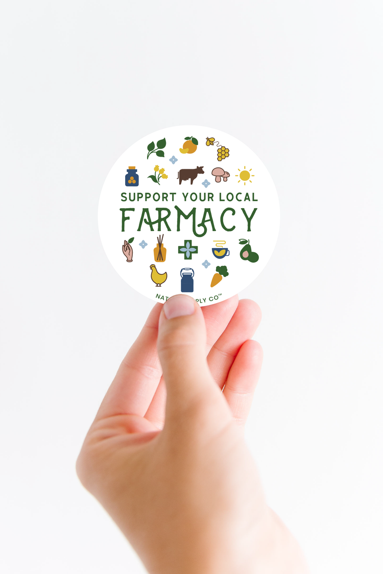 Support Your Local Farmacy Sticker | Christmas Gift