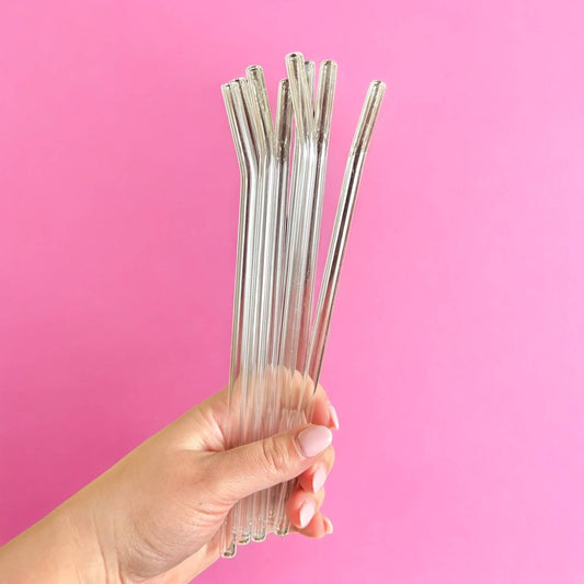 Glass Bent Straw | 9 inch