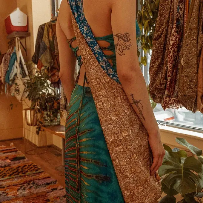 Mystery Reversible + Recycled Silk Crossbody Bag