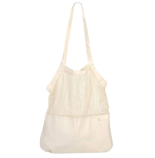 Organic Cotton Solid and Mesh Shopping Bag