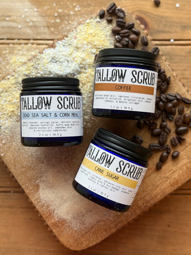 Tallow Scrub Series | Face & Body | Exfoliate & Moisturize