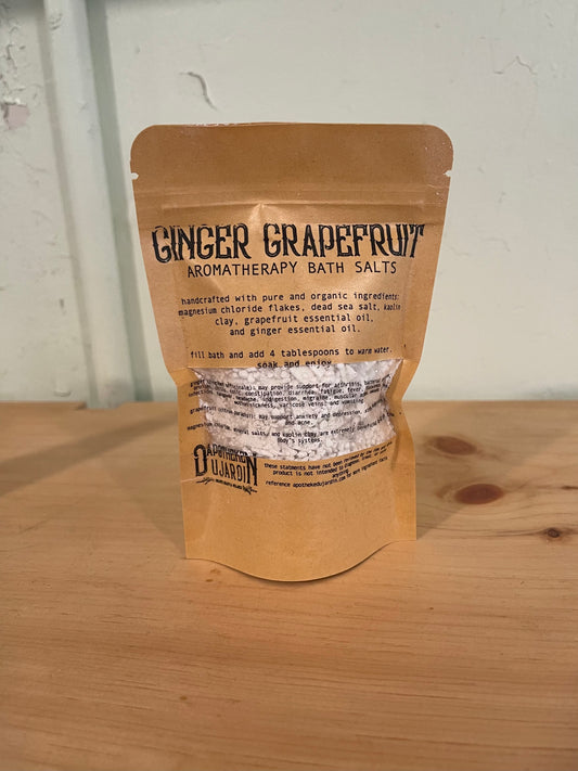 Aromatherapy Bath Salts- Ginger Grapefruit