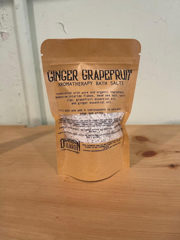 Aromatherapy Bath Salts- Ginger Grapefruit