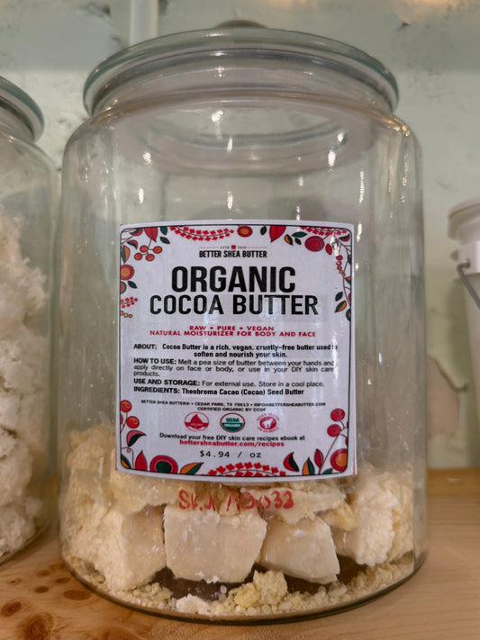 Cocoa Butter- Organic Unrefined