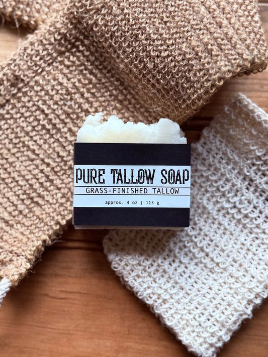 Tallow Bar Soap | Pure Grass-Finished Tallow | All Skin Types