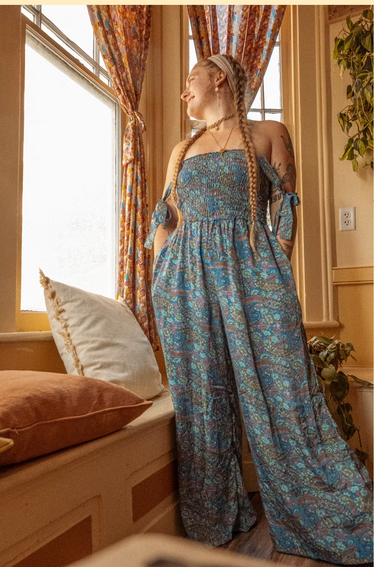 Gardenbelle Sisters Silk Romper