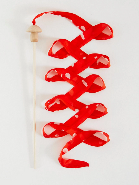 Silk & Wood Streamer | Wand for Pretend Play