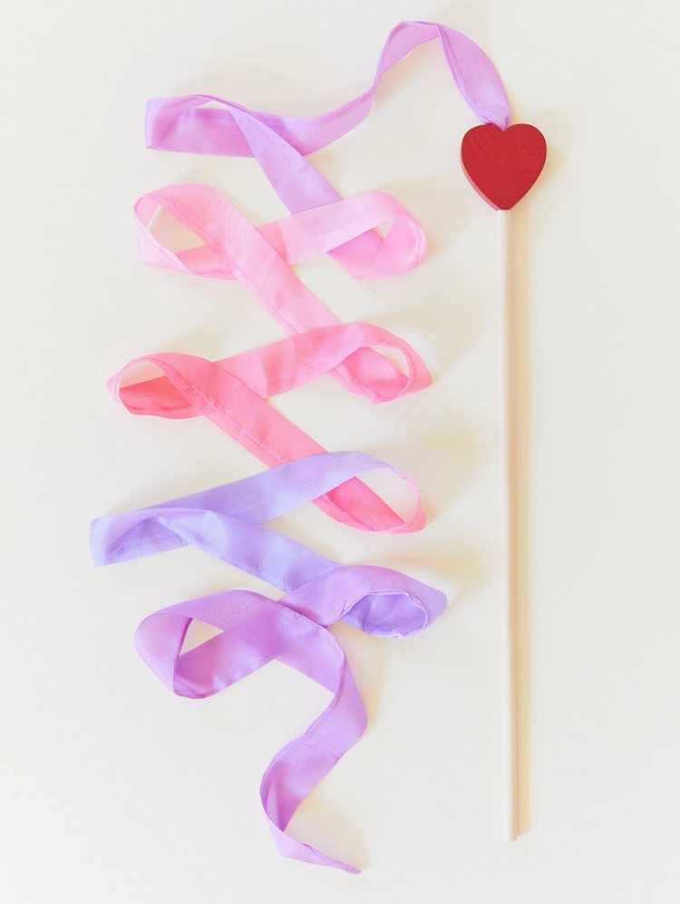 Silk & Wood Streamer | Wand for Pretend Play