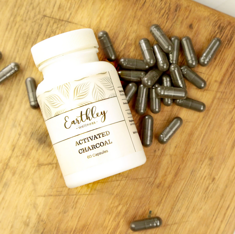 Earthley Wellness |Activated Charcoal Capsules | gut repair