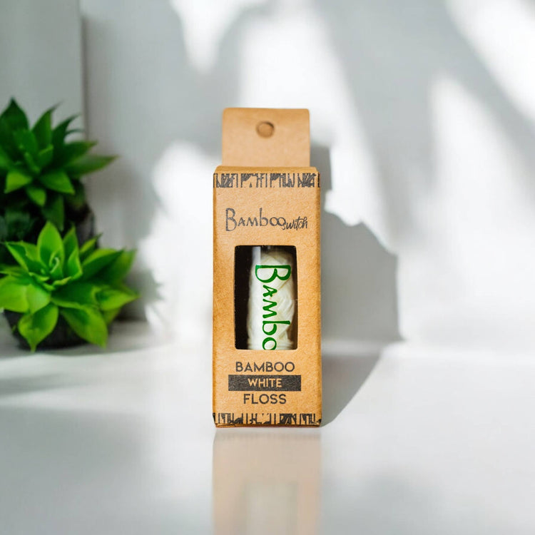 Natural White Bamboo Floss | Vegan, Organic, and Compostable