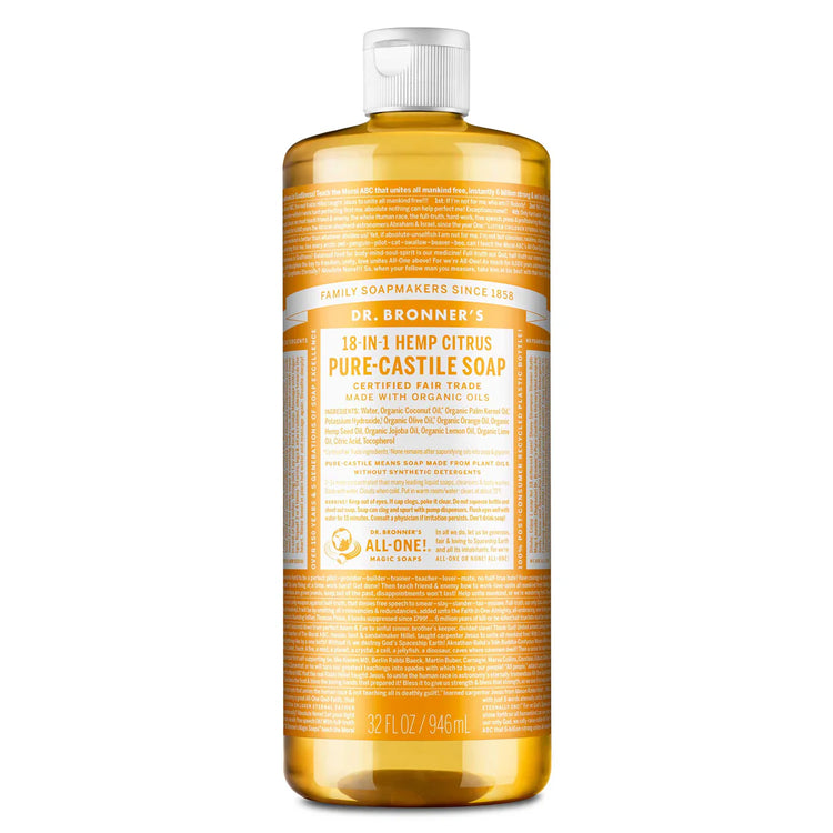 Dr. Bronner's Soap 18-1 Liquid Castille Soap