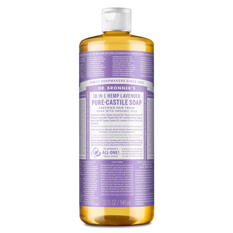 Dr. Bronner's Soap 18-1 Liquid Castille Soap