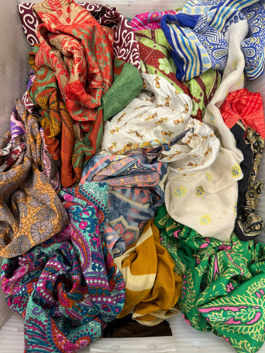 Mystery Recycled Silk Drawstring Bag | Ecofriendly | Gift Bag